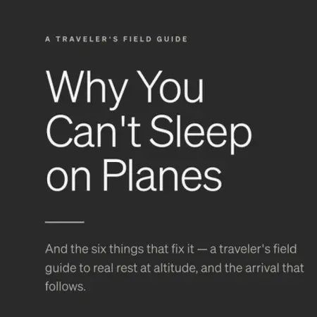 Why You Can't Sleep on Planes (And the Six Things That Fix It)