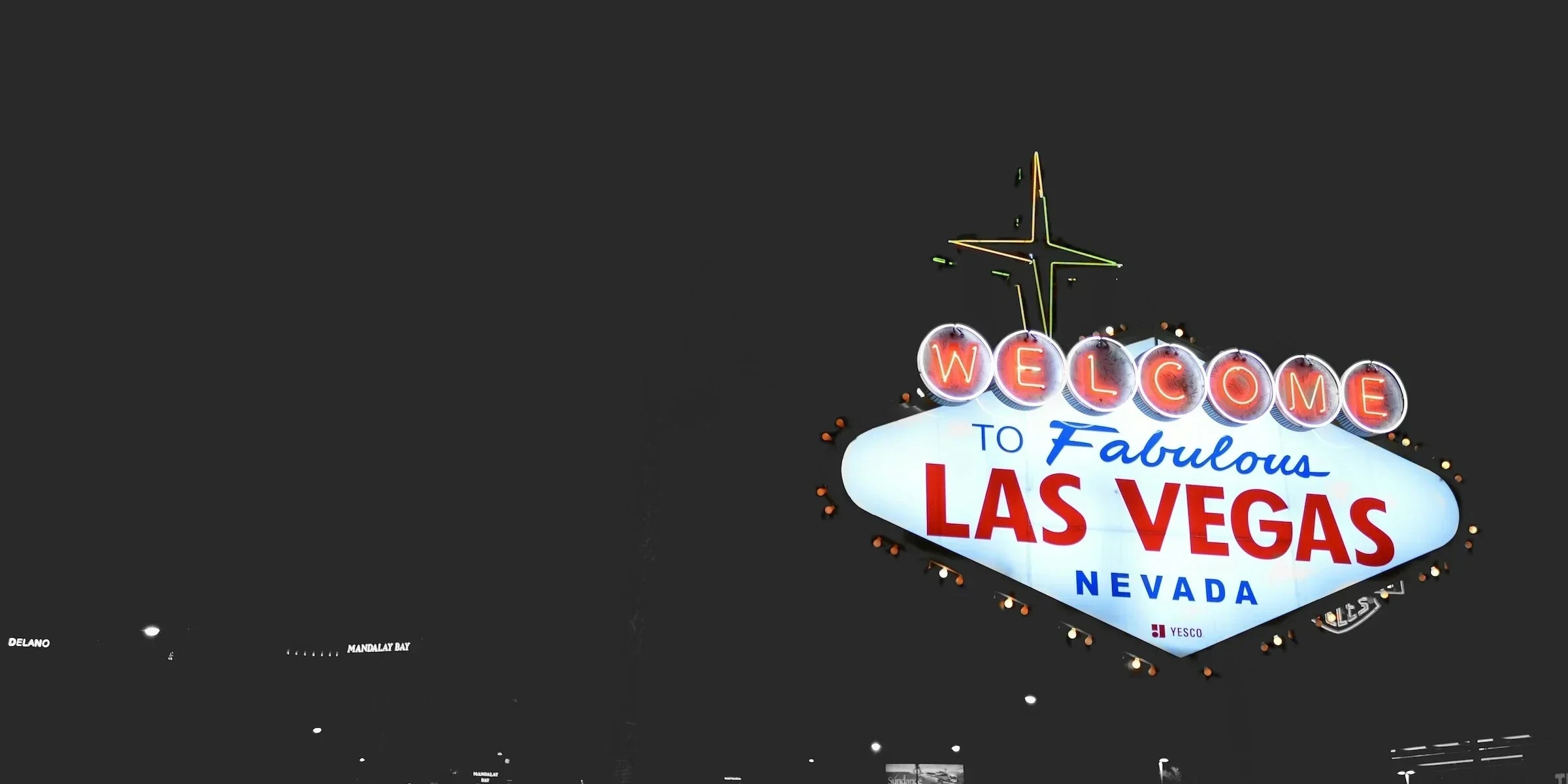 Dry desert landscape on the edge of Las Vegas